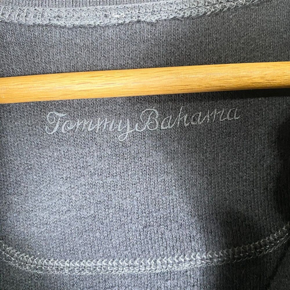 Tommy Bahama Sweater Men L Reversible Tencel Lyocell 1/4 Zip Mock‎ Neck Pullover - Picture 6 of 9